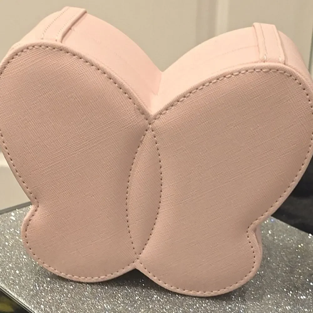 At Home‎ Butterfly Jewelry Storage Box- Pink